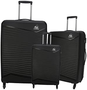 American Tourister Kamiliant Set Of 3 Small - 55 Cm, Medium - 68 Cm & Large - 79 Cm Polypropylene Hard 4 Wheeler Spinner Trolley Bag Luggage Trolley- Black