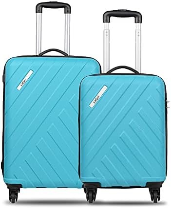SAFARI RAY 55 Cms & 67 Cms Trolley Bags Hard Case Polycarbonate 4 Wheels 360 Degree Wheeling System Luggage, Trolley Bags For Travel, Suitcase For Travel, Cyan